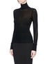 Front View - Click To Enlarge - T BY ALEXANDER WANG - Turtleneck rib knit sweater