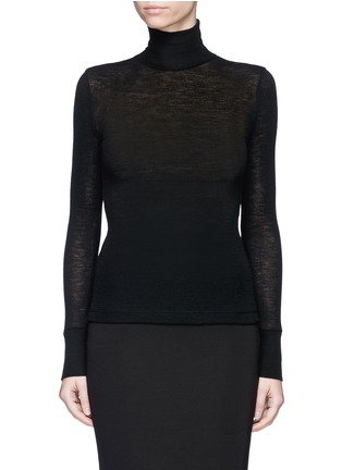 Main View - Click To Enlarge - T BY ALEXANDER WANG - Turtleneck rib knit sweater