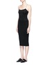 Front View - Click To Enlarge - T BY ALEXANDER WANG - Cutout back modal jersey cami dress