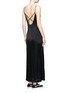 Back View - Click To Enlarge - T BY ALEXANDER WANG - Crossover strap jersey maxi dress