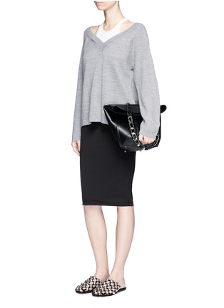Figure View - Click To Enlarge - T BY ALEXANDER WANG - Ponte knit pencil skirt