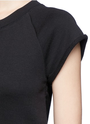 Detail View - Click To Enlarge - T BY ALEXANDER WANG - Raglan short sleeve French terry sweatshirt