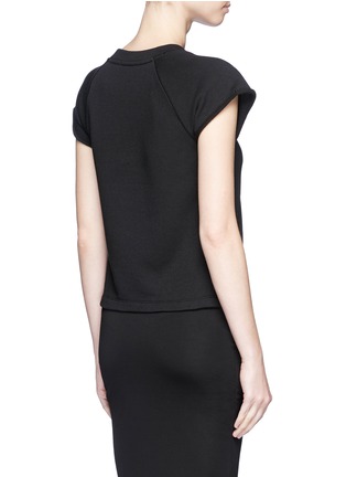 Back View - Click To Enlarge - T BY ALEXANDER WANG - Raglan short sleeve French terry sweatshirt