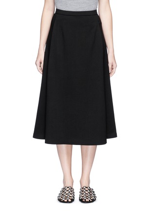 Main View - Click To Enlarge - T BY ALEXANDER WANG - Jersey midi A-line skirt