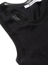 Detail View - Click To Enlarge - T BY ALEXANDER WANG - Scoop neck rib knit racerback tank top