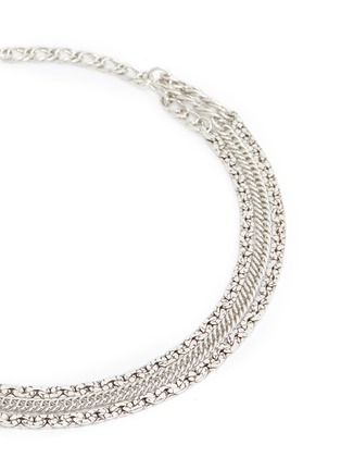 Detail View - Click To Enlarge - PHILIPPE AUDIBERT - 'Oliver' tiered mix chain necklace