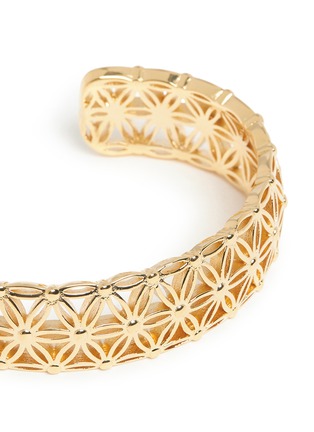 Detail View - Click To Enlarge - PHILIPPE AUDIBERT - 'Lacey' floral cutout cuff