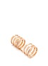 Detail View - Click To Enlarge - REPOSSI - 'Berbère' diamond 18k rose gold seven row linked ring