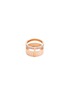Figure View - Click To Enlarge - REPOSSI - 'Berbére Module' diamond pavé 18k rose gold two row ring