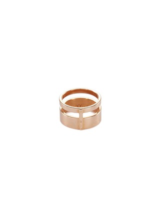 Figure View - Click To Enlarge - REPOSSI - 'Berbère Module' 18k rose gold two row ring