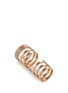 Figure View - Click To Enlarge - REPOSSI - 'Berbère Module' diamond 18k rose gold six row linked ring