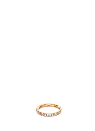 Main View - Click To Enlarge - REPOSSI - 'Berbère Monotype' diamond pavé 18k rose gold ring