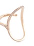 Detail View - Click To Enlarge - REPOSSI - 'La Ligne C' diamond 18k rose gold lateral ring
