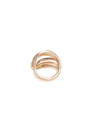 Figure View - Click To Enlarge - REPOSSI - 'La Ligne C' diamond 18k rose gold ring
