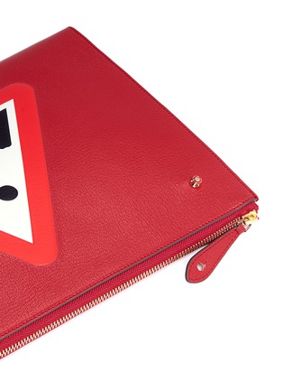 Detail View - Click To Enlarge - ANYA HINDMARCH - 'Men at Work' leather document case