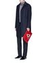 Figure View - Click To Enlarge - ANYA HINDMARCH - 'Men at Work' leather document case