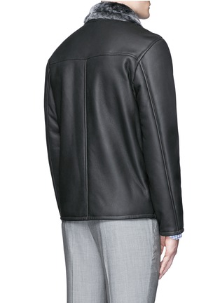 Back View - Click To Enlarge - ISAIA - Shearling blouson jacket