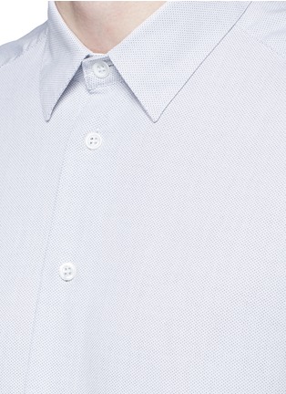 Detail View - Click To Enlarge - BARENA - 'Coppi' cotton pindot dobby shirt