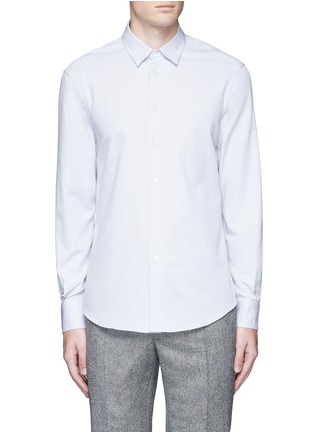 Main View - Click To Enlarge - BARENA - 'Coppi' cotton pindot dobby shirt