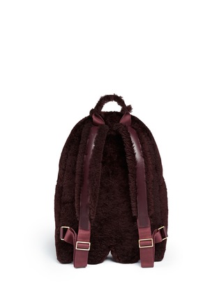 Back View - Click To Enlarge - ANYA HINDMARCH - 'Ghost' mini shearling backpack