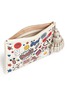 Detail View - Click To Enlarge - ANYA HINDMARCH - 'Stickered-up Georgiana' leather clutch