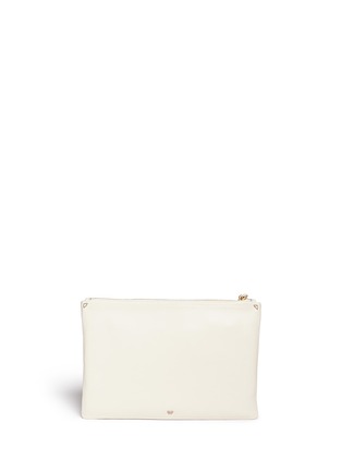 Back View - Click To Enlarge - ANYA HINDMARCH - 'Stickered-up Georgiana' leather clutch