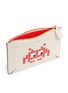 Detail View - Click To Enlarge - ANYA HINDMARCH - 'Small Loose Pocket' character embossed leather zip pouch