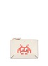 Main View - Click To Enlarge - ANYA HINDMARCH - 'Small Loose Pocket' character embossed leather zip pouch