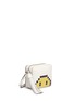 Front View - Click To Enlarge - ANYA HINDMARCH - 'Pixel Smiley' embossed lethe crossbody bag