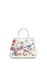 Main View - Click To Enlarge - ANYA HINDMARCH - 'All Over Stickers Small Featherweight Ebury' leather tote