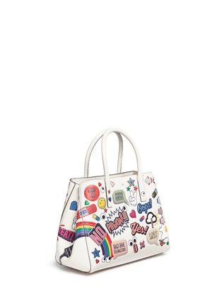 Figure View - Click To Enlarge - ANYA HINDMARCH - 'All Over Stickers Small Featherweight Ebury' leather tote