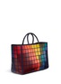 Figure View - Click To Enlarge - ANYA HINDMARCH - 'Pixels Maxi Featherweight Ebury' patchwork suede tote