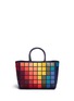 Main View - Click To Enlarge - ANYA HINDMARCH - 'Ebury Small Giant Pixel' patchwork suede tote