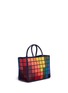Figure View - Click To Enlarge - ANYA HINDMARCH - 'Ebury Small Giant Pixel' patchwork suede tote