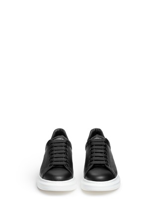 Front View - Click To Enlarge - ALEXANDER MCQUEEN - 'Larry' leather sneakers