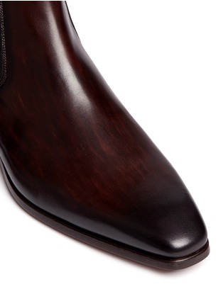 Detail View - Click To Enlarge - MAGNANNI - Burnished leather Chelsea boots