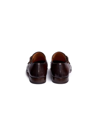Back View - Click To Enlarge - MAGNANNI - Leather double monk strap shoes