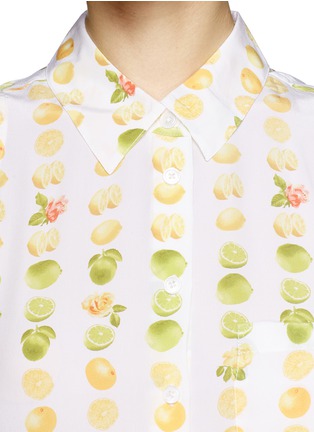 Detail View - Click To Enlarge - EQUIPMENT - 'Mina' citrus print shirt