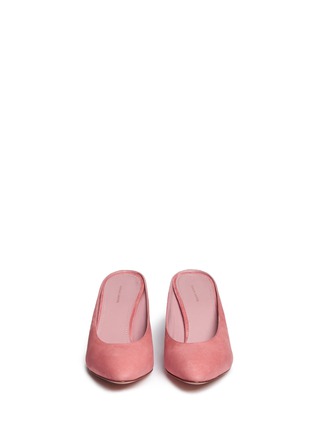 Front View - Click To Enlarge - MANSUR GAVRIEL - Suede pump slippers