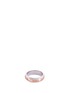 Figure View - Click To Enlarge - MELLERIO - 'Annel Swinging' 18k white and rose gold slogan ring