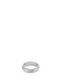 Figure View - Click To Enlarge - MELLERIO - 'Annel Swinging' diamond 18k white gold slogan ring
