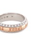 Detail View - Click To Enlarge - MELLERIO - 'Annel Swinging' diamond 18k gold slogan ring