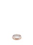 Figure View - Click To Enlarge - MELLERIO - 'Annel Swinging' diamond 18k gold slogan ring
