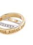 Detail View - Click To Enlarge - MELLERIO - 'Annel Entwined' diamond 18k gold slogan ring