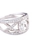 Detail View - Click To Enlarge - MELLERIO - Diamond 18k white gold cutout ring