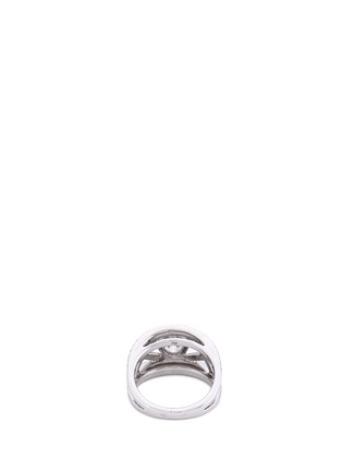 Figure View - Click To Enlarge - MELLERIO - Diamond 18k white gold cutout ring
