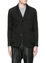 Main View - Click To Enlarge - ATTACHMENT - Dobby stripe crinkle cotton-wool-linen blazer