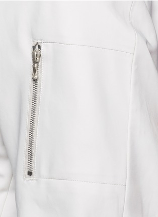 Detail View - Click To Enlarge - ATTACHMENT - Collarless tech cotton bomber jacket