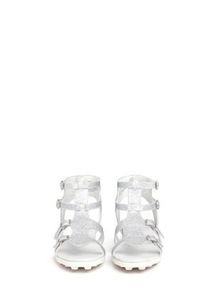 Figure View - Click To Enlarge - STUART WEITZMAN - 'Gianna Gladiator' buckled kids sandals