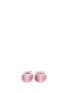 Back View - Click To Enlarge - STUART WEITZMAN - Bow perforated glitter infant ballerinas
